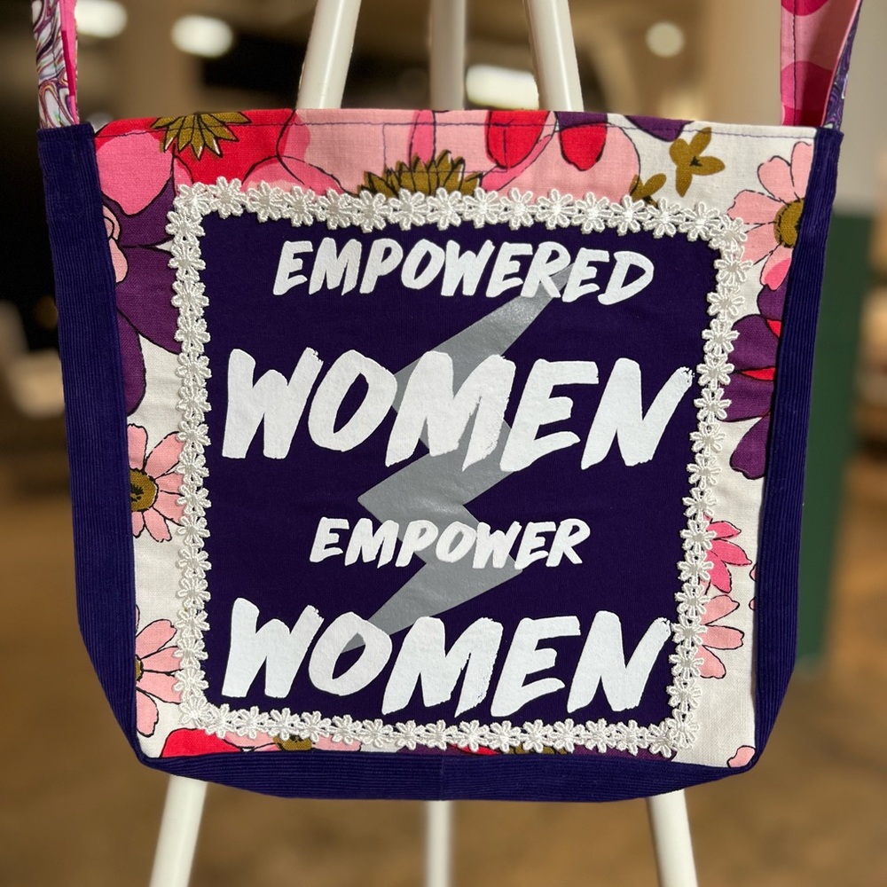 Empowered women tshirt crossbody bag